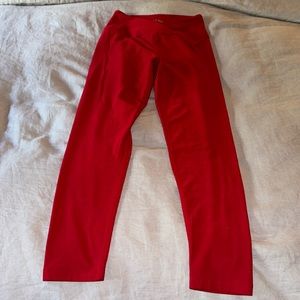 year of ours red leggings. Size M